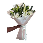 Pure White Lily Bouquet